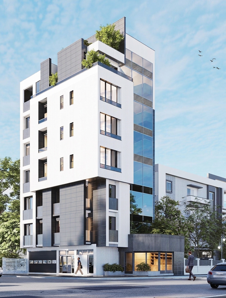 Immeuble professionnel R+5 de 1000 m2 de surface utile a la vente quartier Anfa - Photo 7